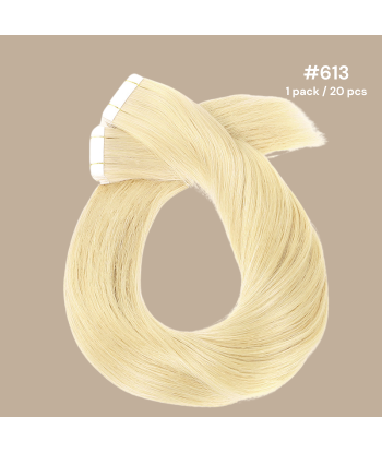 Extensions Adhesive / tapes rette Premium Russian Hair 613 à prix réduit toute l'année