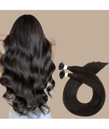 100 Premium Keratin Extensions med Flat Tip Amélioration de cerveau avec