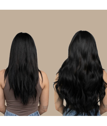 Straight Black 120g Clip-In Extensions Kit de votre