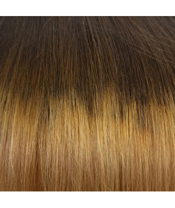 Rak Ombre Brun Choklad Blond Mono Clip-In Förlängning Maxi Volym Band une grave pollution 