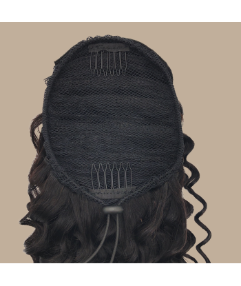 Hästsvans mörkbrun med sladd Remy Hair Deep Wave acheter en ligne