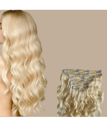 Zestaw Przedłużek do Włosów na Klipsy Body Wave Blond Platynowy 120 gr Profitez des Offres !