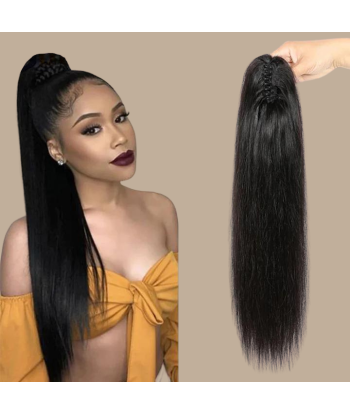 Kucyk Ponytail Czarny z Klipsem Naturalny Remy Hair Prosty Les magasins à Paris