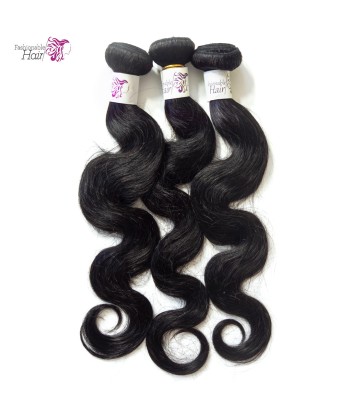 3 Tissages ondulés body wave couleur naturelle 100%human hair qualité remy meilleur choix