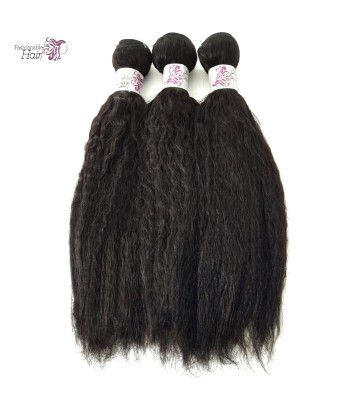 Lot de 3 tissage bresilien couleur naturelle  Kinky straight 100%human hair qualité remy ouvre sa boutique