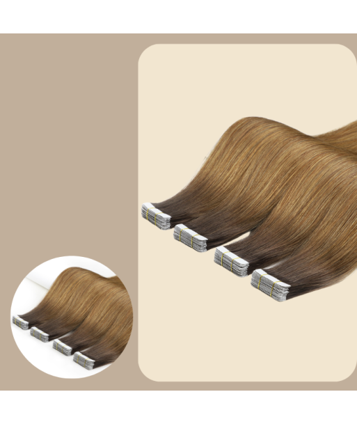 Przedłużenia klejące / taśmy proste Premium Russian Hair T4/14 brillant des détails fins