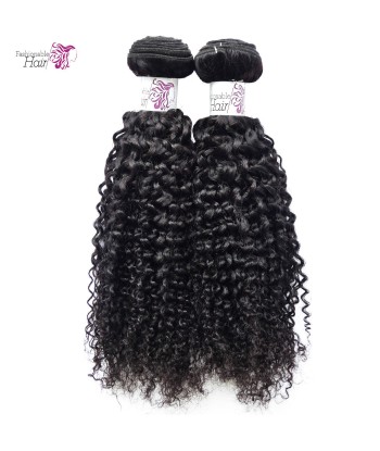 2 Tissages brésilien Kinky curly 100%human hair couleur naturelle qualité remy pas cher 