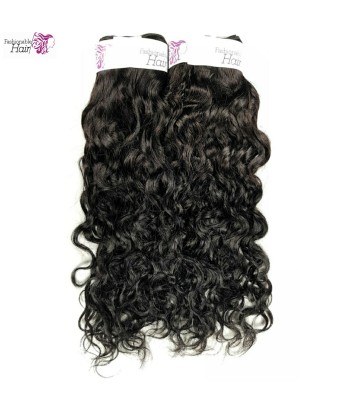 Lot de 2 tissages brésilien Water wave couleur naturelle 100%human hair qualité remy pas cher