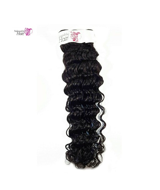 Tissage brésilien deep wave 100%human hair qualité remy couleur naturelle de pas cher