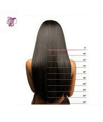 Perruque lisse 100%human hair couleur naturelle en qualité rémy soldes