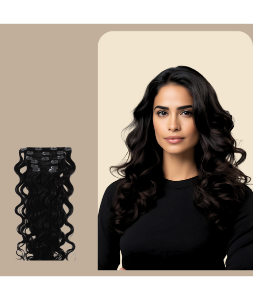 Extensões Wave Clip Preto soldes