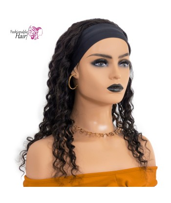 Perruque bandeau deep wave 100%human hair couleur naturelle qualité rémy paiement sécurisé