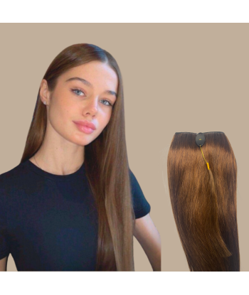 Extensão Mono Clip Chocolate Liso Maxi Volume Band rembourrage situé sous